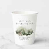 Laatste Reis Voor De Sluier Meisjesweekend Papieren Bekers (Achterkant)