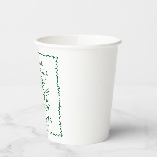 Laatste Reis Voor Het Sluier Afscheidsfeest Papieren Bekers (Links)