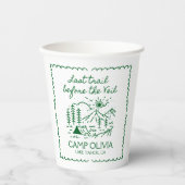 Laatste Reis Voor Het Sluier Afscheidsfeest Papieren Bekers (Voorkant)