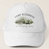 Laatste Reis Voor Het Sluier Meisjesweekend Trucker Pet (Voorkant)
