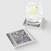 Laatste Resort Athene Georgia Marble Stone Onderze Stenen Onderzetter (Zijkant)