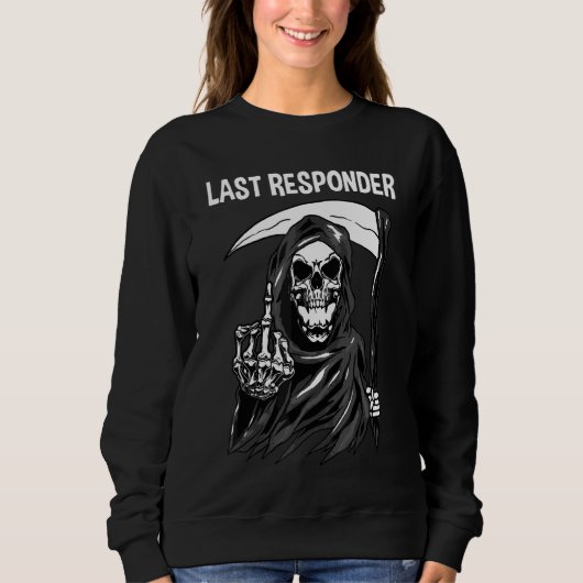 Laatste Responder Mortuary Science Student Grim Re Trui (Voorkant)