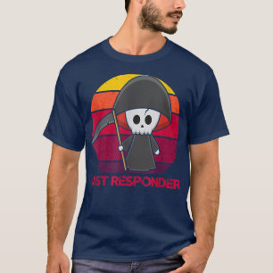Laatste Responder Skeleton, afgedekt, donkerder, T T-shirt