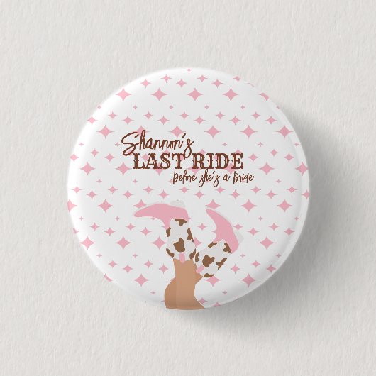 Laatste Rit Bachelorette Feest Pin Knop Ronde Button 3,2 Cm (Voorkant)