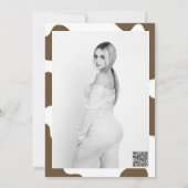 Laatste rit Denim Cowgirl Western verjaardagsfeest Kaart (Achterkant)