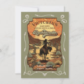 Laatste rit Rodeo Cowgirl Bachelorette Party Kaart (Voorkant)