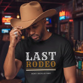 Laatste Rodeo Bachelorette Bruiloft T-shirt Bruin