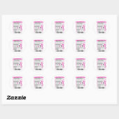 Laatste Rodeo Bachelorette Feest Bruid Westerse Co Ronde Sticker (Vel)