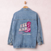 Laatste Rodeo Bachelorette Gifts Yee Haw Cowgirl Denim Jacket (Hangar)