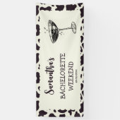 Laatste Rodeo Bachelorette Party Bruiloftsfeest Spandoek (Verticaal)