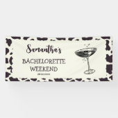Laatste Rodeo Bachelorette Party Bruiloftsfeest Spandoek (Horizontaal)
