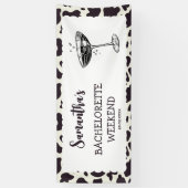 Laatste Rodeo Bachelorette Party Vrijgezellenfeest Spandoek (Verticaal)