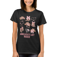 Laatste Rodeo Bachelorette Roze Cowgirl Accenten