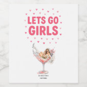 Laatste Rodeo Bachelorette Week Feest Wijn Etiket (Enkel label)