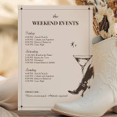Laatste Rodeo Bachelorette Weekend Itinerarium Kaart