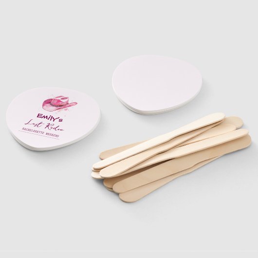 Laatste Rodeo Bachelorette Weekend | Roze set fans Handwaaier (Niet-gemonteerd)