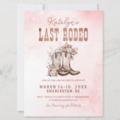 Laatste Rodeo Bachelorette Weekend Uitnodiging (Voorkant)