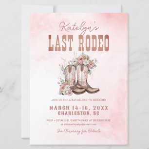 Laatste Rodeo Bachelorette Weekend Uitnodiging