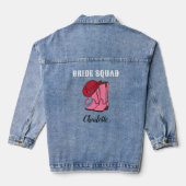 Laatste Rodeo Bruids Team Aangepaste Meidenavond F Denim Jacket (Achterkant)