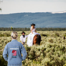 Laatste Rodeo Bruids Team Aangepaste Meidenavond F Denim Jacket
