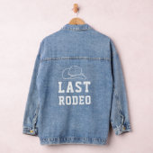 Laatste Rodeo Bruidsbruiloft Bruidsmeisje Spijkerj Denim Jacket (Hangar)
