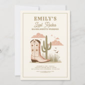 Laatste Rodeo Cactus Bachelorette Weekend Kaart (Voorkant)