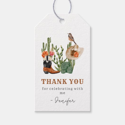 Laatste Rodeo  Cadeaulabel (Voorkant)