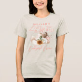 Laatste Rodeo Chic Cowgirl Pet Westerne bruidsfees Tri-Blend Shirt (Voorkant)