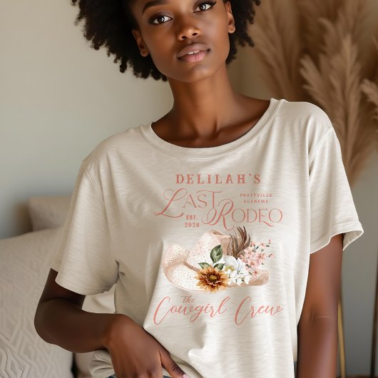 Laatste Rodeo Chic Cowgirl Pet Westerne bruidsfees Tri-Blend Shirt