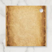 Laatste Rodeo Cowboy Grunge Bruine Verlovingsfeest Bedankjes Labels (Achterkant)