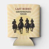 Laatste Rodeo Cowboy Zonsondergang Bruidsjonker Na Blikjeskoeler (Achterkant)