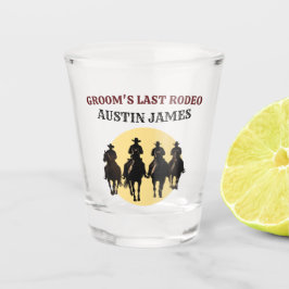Laatste Rodeo Cowboys Personaliseer Naam Verjaarda Shot Glas