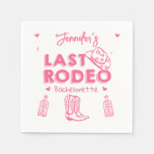 Laatste Rodeo Cowgirl Afscheidsparty Servet (Voorkant)
