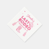 Laatste Rodeo Cowgirl Afscheidsparty Servet (Hoek)