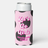 Laatste Rodeo Cowgirl Bachelorette Favor Seltzer Blikjeskoeler (Seltzer Achterkant)