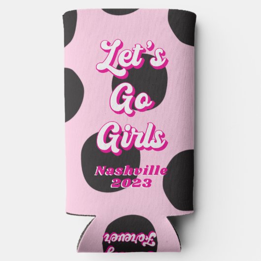 Laatste Rodeo Cowgirl Bachelorette Favor Seltzer Blikjeskoeler (Achterkant)