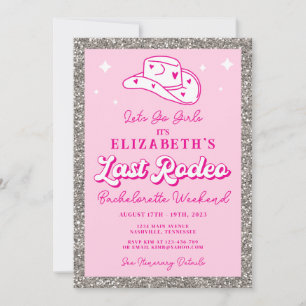 Laatste Rodeo Cowgirl Bachelorette Party Kaart