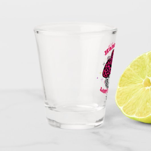 Laatste Rodeo Cowgirl Bachelorette Party Shot Glas (Links)