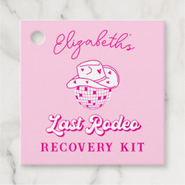 Laatste Rodeo Cowgirl Bachelorette Recovery Kit Bedankjes Labels
