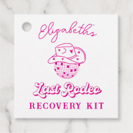 Laatste Rodeo Cowgirl Bachelorette Recovery Kit Bedankjes Labels