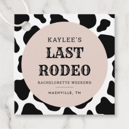 Laatste Rodeo Cowgirl Bachelorette Weekend Feest Bedankjes Labels