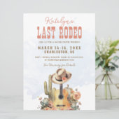 Laatste Rodeo Cowgirl Bachelorette Weekend Kaart (Staand voorkant)