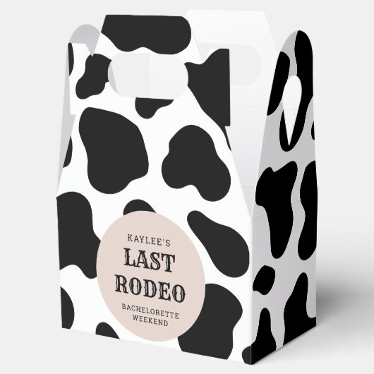 Laatste Rodeo Cowgirl Bachelorette Weekend Party Bedankdoosjes (Geopend)