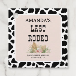 Laatste Rodeo Cowgirl Bachelorette Weekend Party Bedankjes Labels