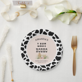 Laatste Rodeo Cowgirl Bachelorette Weekend Party Papieren Bordje