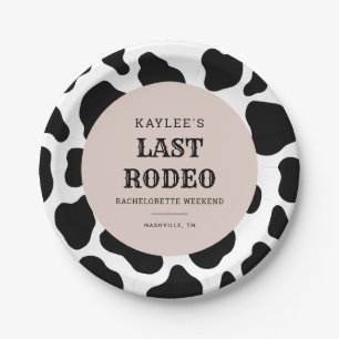 Laatste Rodeo Cowgirl Bachelorette Weekend Party Papieren Bordje
