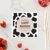 Laatste Rodeo Cowgirl Bachelorette Weekend Party Servet (Insitu)