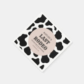 Laatste Rodeo Cowgirl Bachelorette Weekend Party Servet (Hoek)