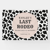 Laatste Rodeo Cowgirl Bachelorette Weekend Party Spandoek (Horizontaal)