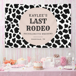 Laatste Rodeo Cowgirl Bachelorette Weekend Party Spandoek